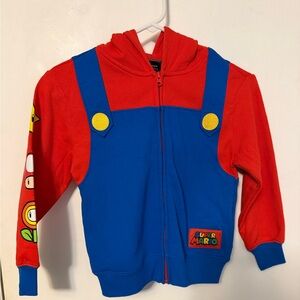 Nintendo Super Mario Red and Blue Kids Jacket